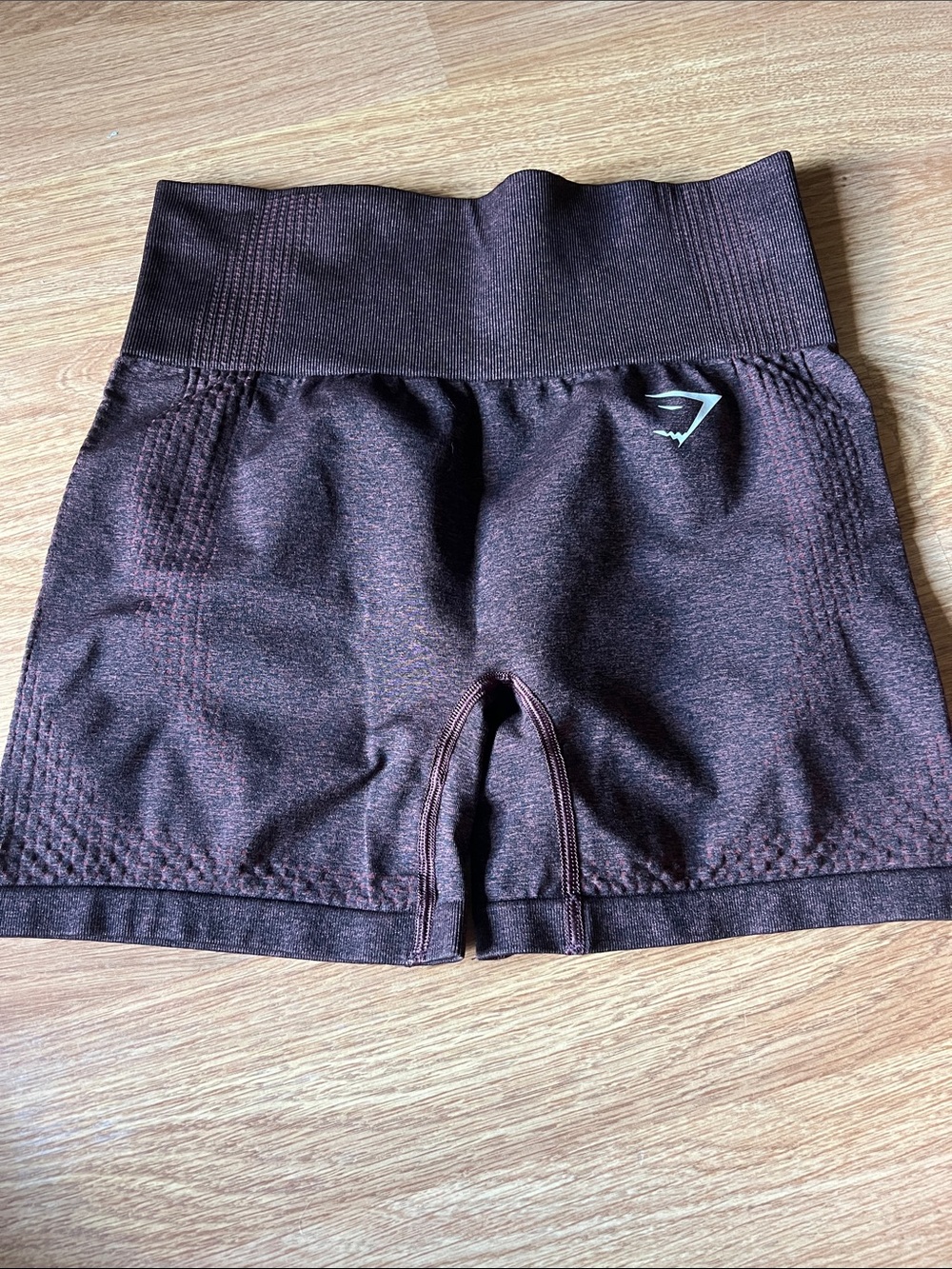 Gymshark Women's Seamless High-Waist Chocolate Brown Bike Shorts